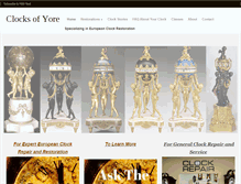 Tablet Screenshot of clocksofyore.com